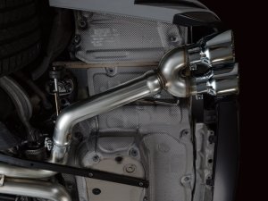 Audi S7 Performance Exhaust - AWE Tuning - Cat-Back, Track Edition - Chrome Silver - `19-`23